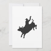 Rodeo Bull Ride silhouette Kaart (Achterkant)