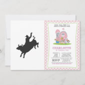 Rodeo Bull Ride silhouette Kaart (Voorkant)