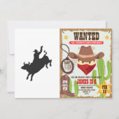 Rodeo Bull Ride silhouette Kaart (Voorkant)