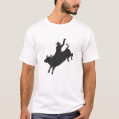 Rodeo Bull Ride silhouette T-shirt (Voorkant)