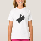 Rodeo Bull Ride silhouette T-shirt (Voorkant)