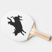 Rodeo Bull Ride silhouette Tafeltennisbatje (Zijkant)