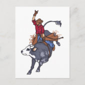 Rodeo Bull Rider Briefkaart (Voorkant)