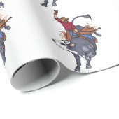 Rodeo Bull Rider Cadeaupapier (Rol Hoek)