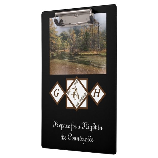 Rodeo Bull Rider en Longhorn Monogram Foto Klembord (Links)