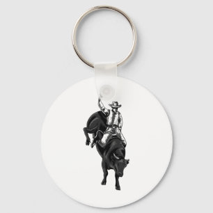 Rodeo Bull Rider for Cowboys Horseback Riding Hors Sleutelhanger