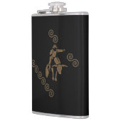 Rodeo Bull Rider op een Longhorn Heupfles (Links)