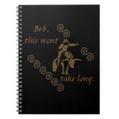 Rodeo Bull Rider op een Longhorn Notitieboek (Voorkant)
