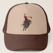 Rodeo Bull Rider Trucker Pet (Voorkant)