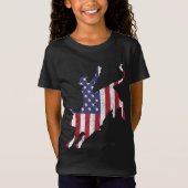 Rodeo Bull Riding American Flag Patriotic Bull Rid T-shirt (Voorkant)