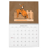 Rodeo Bull Riding Bucking Bronco 2011 kalender (Mar 2027)