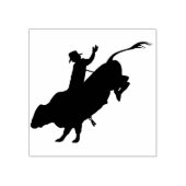 Rodeo / Bull Riding Rubberstempel (Afrduk)