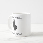 Rodeo - Bull Riding - Waitin in Prayin Koffiemok (Voorkant links)