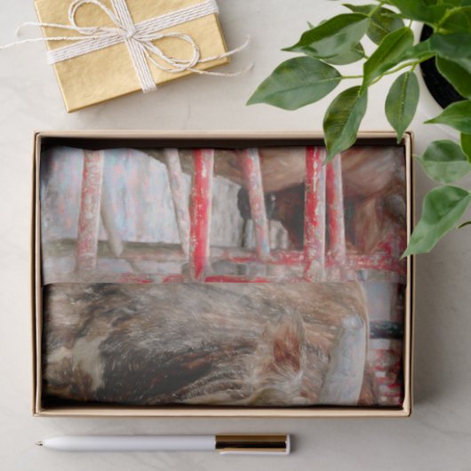 Rodeo Bull Rustic Western land Tissuepapier (Geschenk)