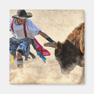 Rodeo Bullfighter Magneet