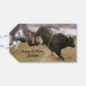 Rodeo Bullriding Cadeaulabel (Achterkant Horizontaal)