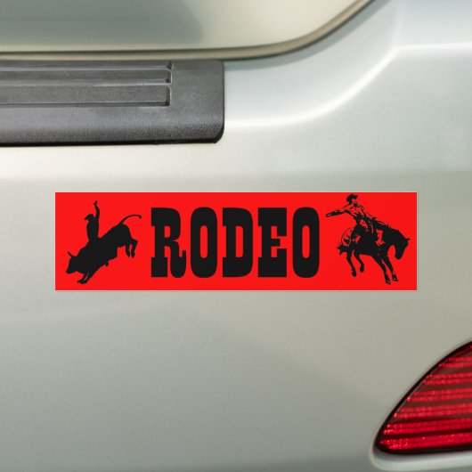 RODEO-BUMPERSTICKER BUMPERSTICKER (Op auto)
