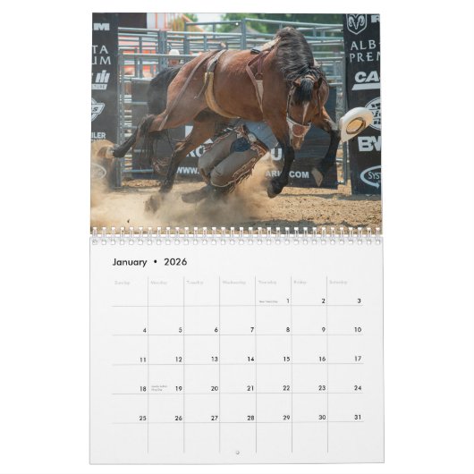 Rodeo Calendar Kalender (Jan 2026)