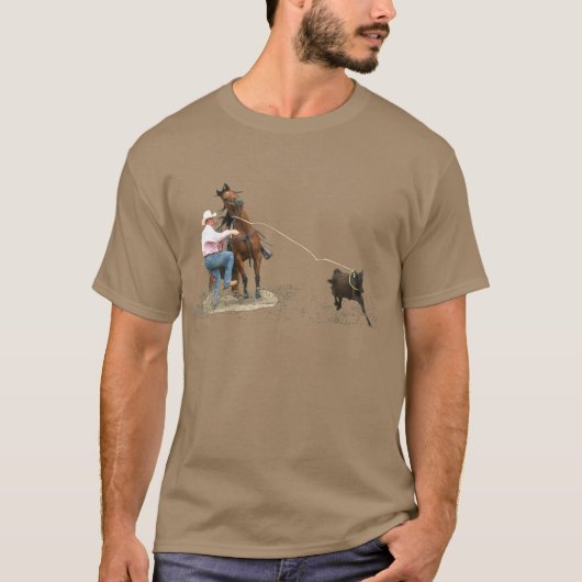 Rodeo - Calf Tying; Calf Roping T-shirt (Voorkant)
