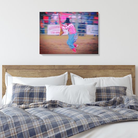 Rodeo Clown Canvas Art (Insitu (Slaapkamer))