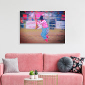 Rodeo Clown Canvas Art (Insitu (Woonkamer))