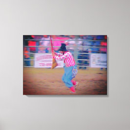 Rodeo Clown Canvas Art