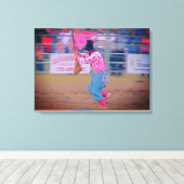 Rodeo Clown Canvas Art Afdruk (Insitu (Houten vloer))