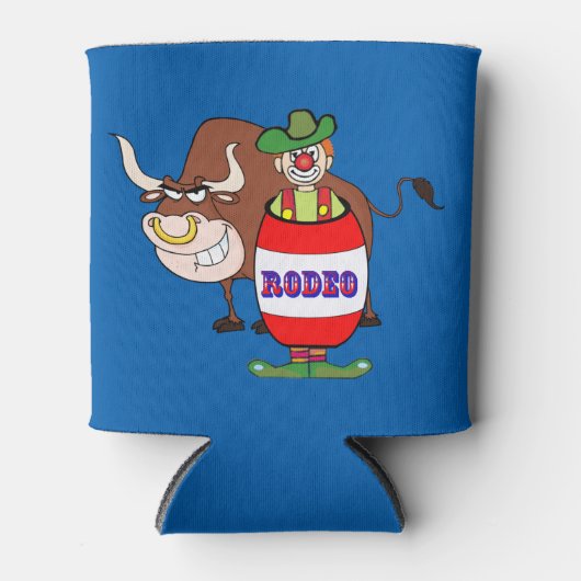 Rodeo Clown en Bull Blikjeskoeler (Voorkant)