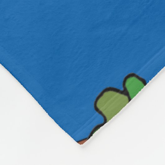 Rodeo Clown en Bull Fleece Deken (Hoek)