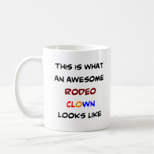 rodeo clown, geweldige koffiemok