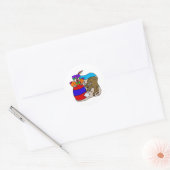 Rodeo Clown in Barrel Ronde Sticker (Envelop)