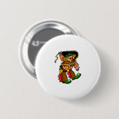 Rodeo Clown Ronde Button 5,7 Cm (Voorkant /achterkant)