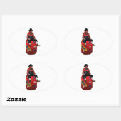 Rodeo Clowns Ovale Sticker (Vel)