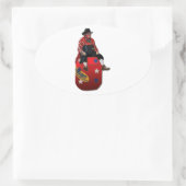 Rodeo Clowns Ovale Sticker (Tas)