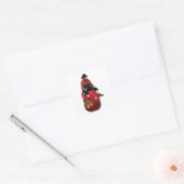 Rodeo Clowns Vierkante Sticker (Envelop)
