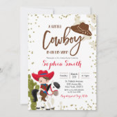Rodeo Cowboy Baby shower Kaart (Voorkant)