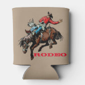 Rodeo Cowboy Bronc Rider Blikjeskoeler (Achterkant)