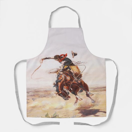 Rodeo Cowboy Bronc Rider (M) Schort (Voorkant)