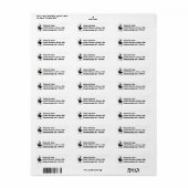 Rodeo Cowboy Bronc Rider Paard Return ADDR labels (Full Sheet)