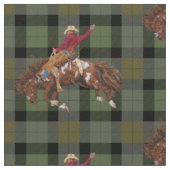 Rodeo Cowboy-Bronco Busting Western Stof (Close Up)