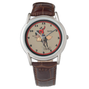 Rodeo Cowboy Bull Rider Horloge