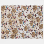 Rodeo Cowboy Bull Riding Land Western Fleece Deken (Voorkant (Horizontaal))