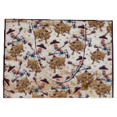 Rodeo Cowboy Bull Riding Land Western Groot Cadeauzakje (Achterkant)