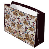 Rodeo Cowboy Bull Riding Land Western Groot Cadeauzakje (Achterkant Gekanteld)