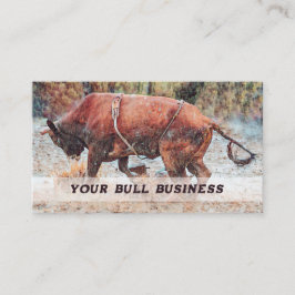 Rodeo Cowboy Bull Riding Visitekaartje