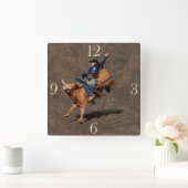 Rodeo Cowboy Bull-Riding Westerne Gedekte klok (Huis)