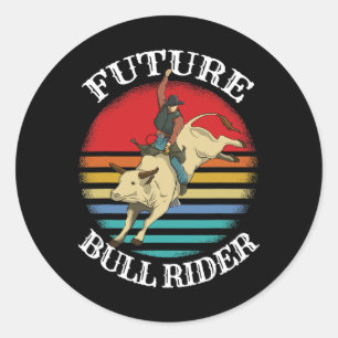 Rodeo Cowboy Cowgirl Barrel Racing Roping Horsebac Ronde Sticker