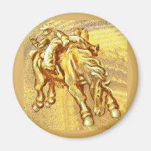 Rodeo Cowboy Detail van mijn droom schilderij magn