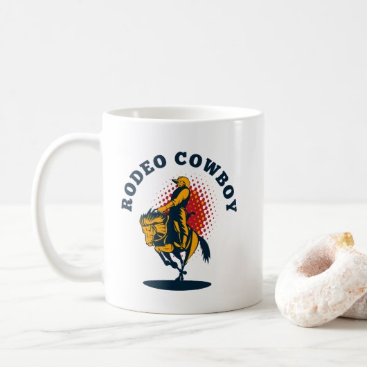 rodeo cowboy koffiemok (Met donut)