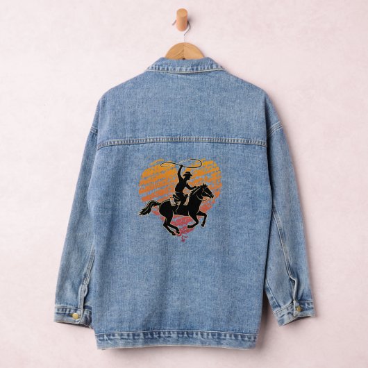 Rodeo Cowboy Lover Denim Jacket (Hangar)